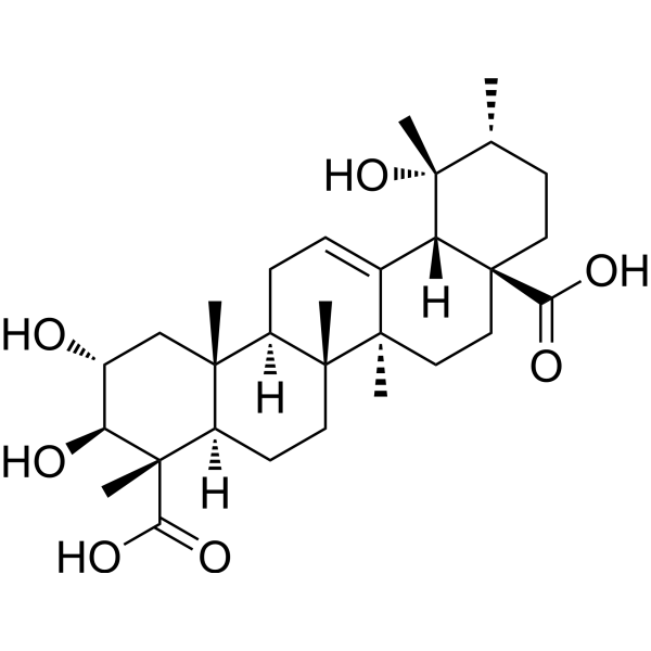 (2α,3β,4α)-2,3,19-Trihydroxyurs-12-ene-23,28-dioic acid 132282-70-3